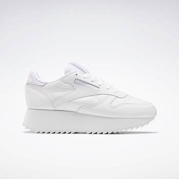 Reebok Classic Kožené Double Biele - Damske Tenisky